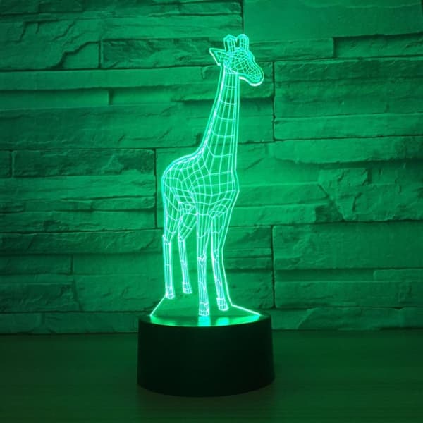 Dyr Giraf 3D Natlampe Touch LED Bordlamper 7