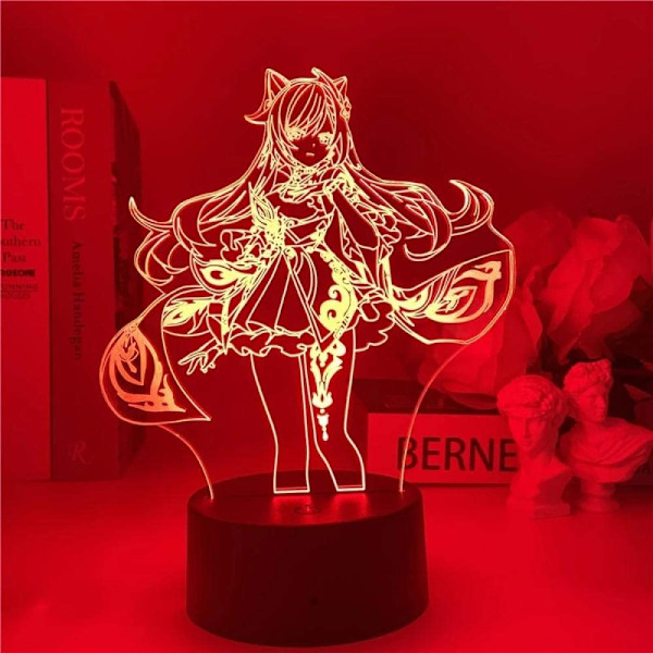 Genshin Impact Keqing lampa nattlampa illusion ljus 3