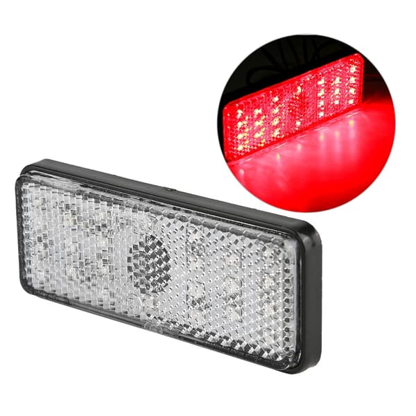 Universal Motorsykkel LED Reflektor Baklys Advarselslampe Blinklys Indikatorlys