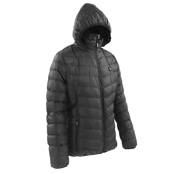 Opvarmet jakke 9 zoner opvarmning 3 niveauer temperatur sort elektrisk opvarmet jakke til kvinder mænd udendørs sport 3XL
