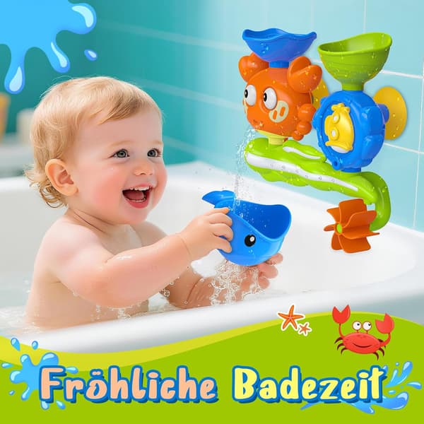 Sødt krabbe badelegetøj - Sikkert badelegetøj egnet til drenge og piger, fødselsdagsgaver til børn i alderen 1-3 år