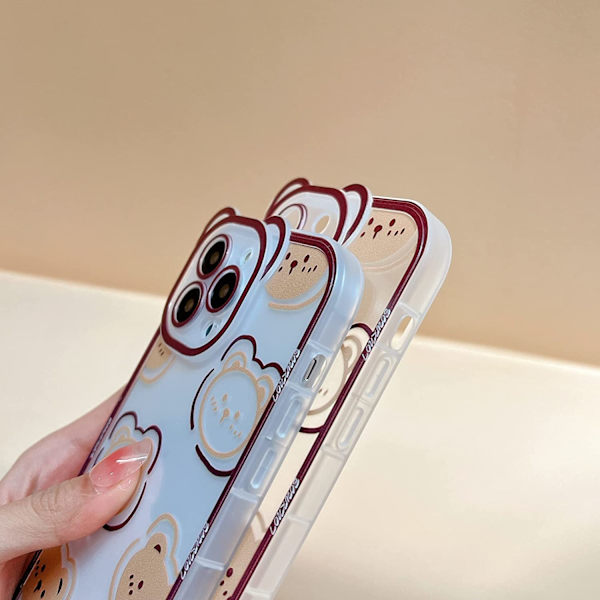 Kompatibel med iPhone 11 Skal Transparent Söt Ostbjörn