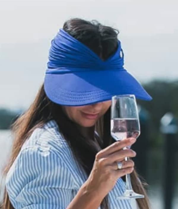 Solskjermhatt for kvinner, bred brem, sommer, UPF 50+ UV-beskyttelse