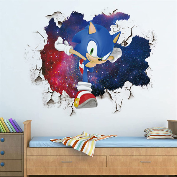 Tegneserie Wall Breaking Game Wall Decals Soveværelse Stue