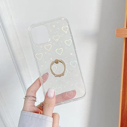 Kompatibel med iPhone 11 Cover, Klar Glitrende Bling Laser S