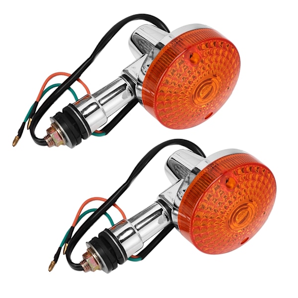 2 stk. Universelle 12V Motorcykel Blinklys Indikatorlys Blinkende Lampe