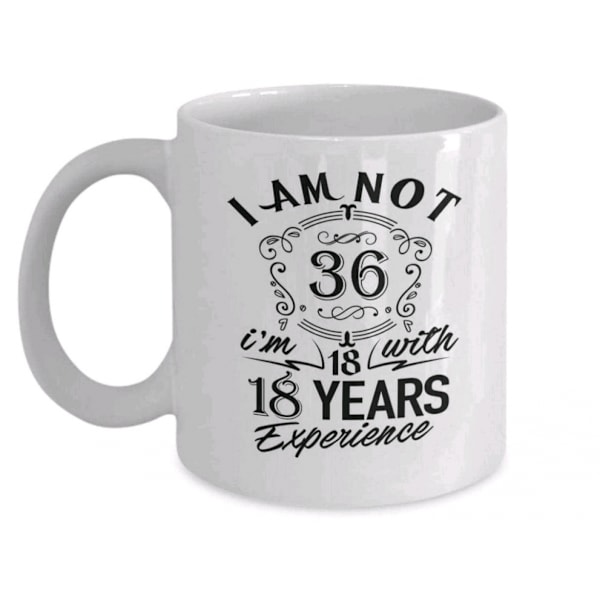 36 år gammel kaffekrus morgenmadskrus sjov kaffekrus 11 ounce inspirerende