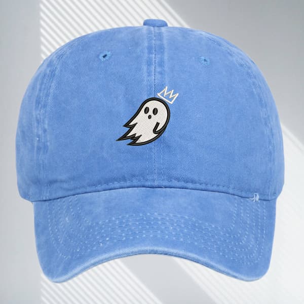 Aavebrodeerattu baseball-lippis, rento hattu Blue