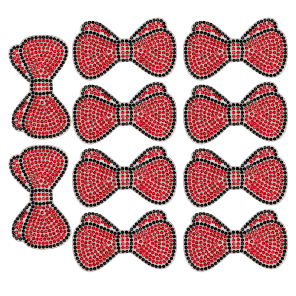 10 kpl Rhinestone-laastari Silitys Kristalli Applique Piirroskoristelu DIY-askarteluun