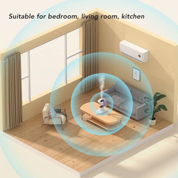 Insekt Killer Lampe Multifunksjonell Effektiv Hvit Felle Fly Light Luftfukter for Hjem Soverom