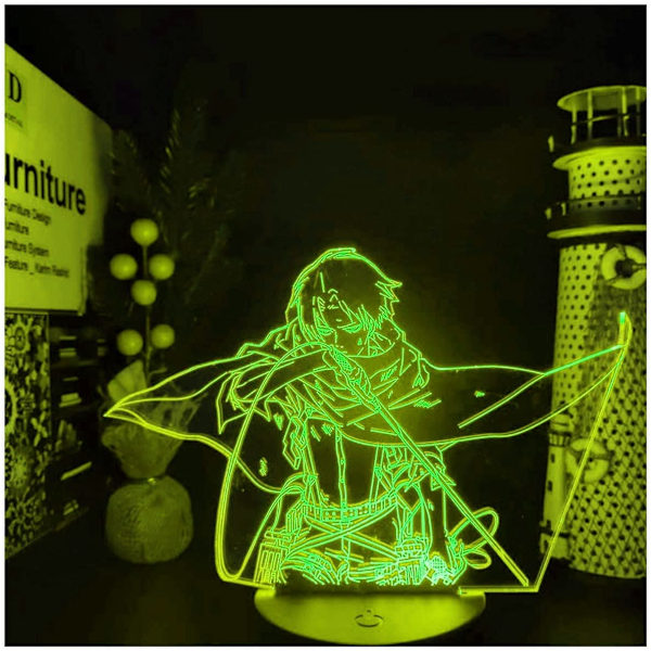 Attack on Titan 3D Anime Lamp Natt Levi Ackerman Illusion N