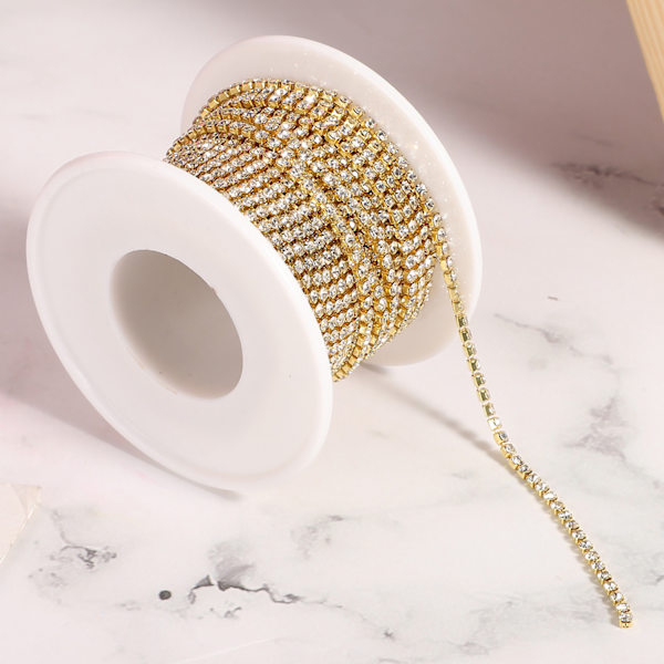 Rhinestone kedja färg DIY mobiltelefon skal kläder prydnad dekoration leveranser Ss6/6.5