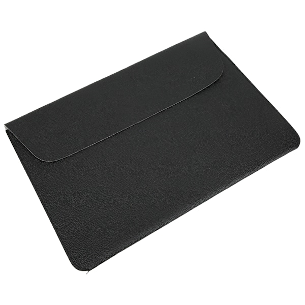 Laptop Sleeve Case Soft PU Læder Computer Beskyttende Håndtaske med Krog og Loop Fastener12in