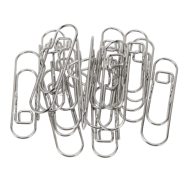 20 stk. metalpenneklips, galvaniseret, rustfri, multifunktionel penneklips, papirclips, kontorartikler til notesbøger