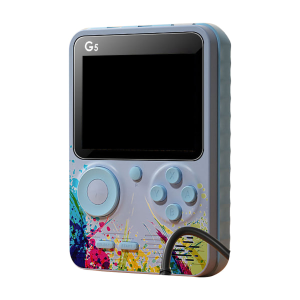 G5 Handheld Game Console 3.0in skärm Handheld Gaming Device Stödjer minneskortsutbyggnad och 2 spelare spel Colorful Gray Green