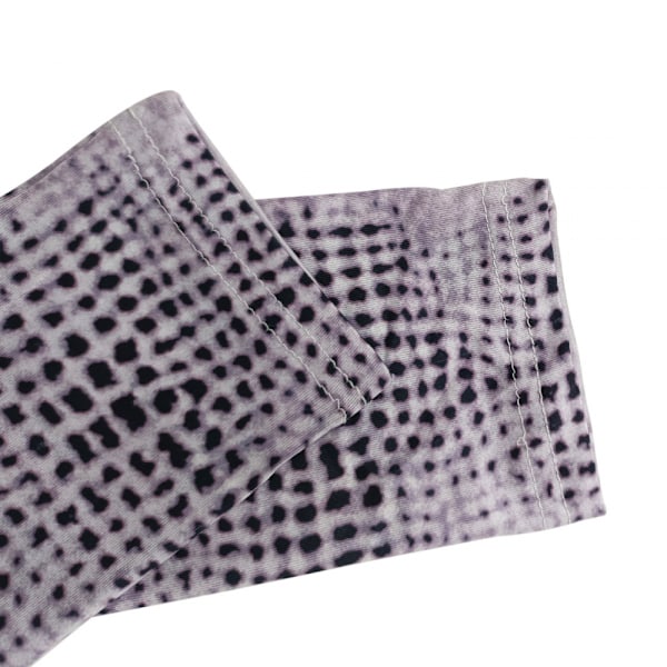 ress Kvinnors Mode Casual Tryckt Plisserad Klänning (Lila XL)