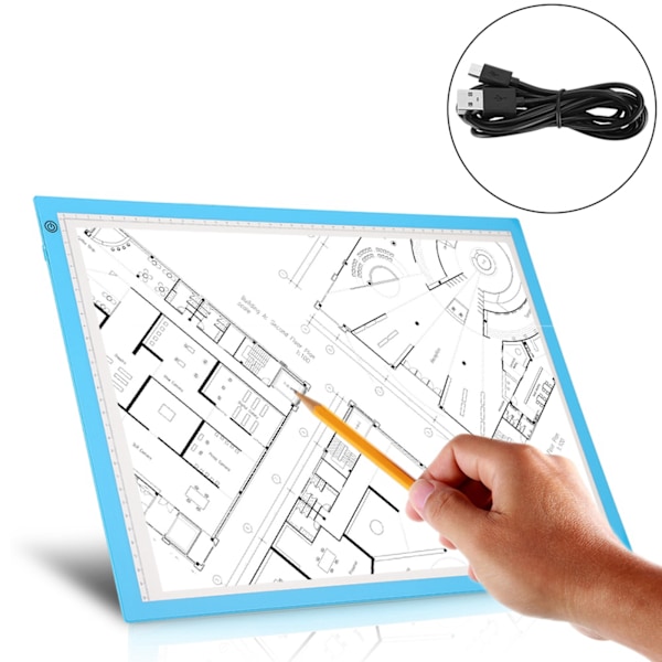 LED-lys tavle A3 lysstyrke Artcraft Tracing Light Digital Graphics Tablet for tegning