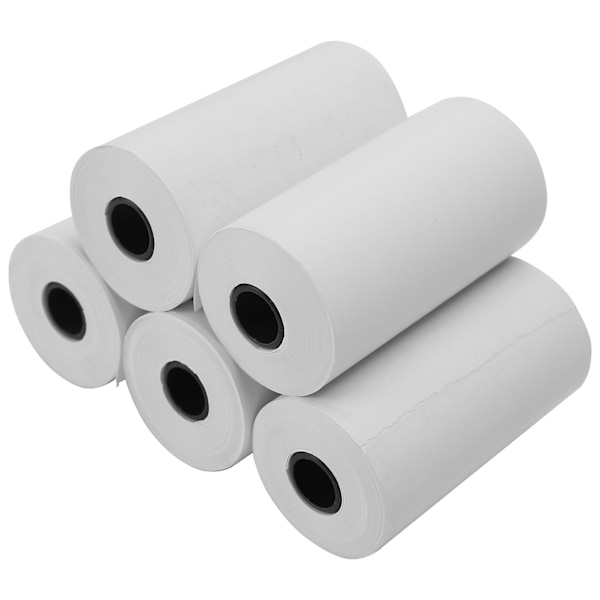 5 rullar termiskt kvittopapper rulle termiskt papper för kontorsmaskin liten skrivare