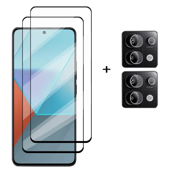 Härdat glas skärmskydd för Redmi Note 13 5G