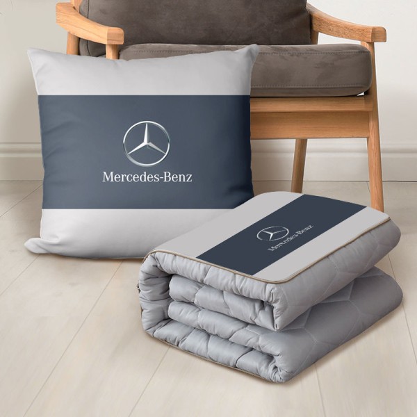 Inredningskudde - Mercedes Benz - justerbart kuddtäcke - liten 40 enkel modell [ej maskintvättbar]