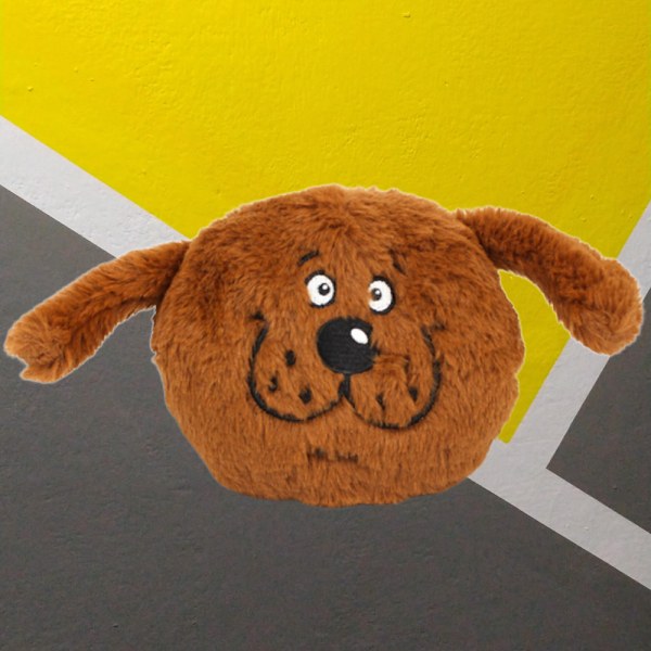 Interaktiv hund leksak studsande skratta boll ljud monster plysch