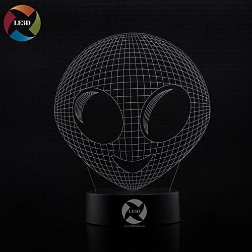 3D Optisk Illusions Natlampe - 7 LED Farveskiftende Lampe