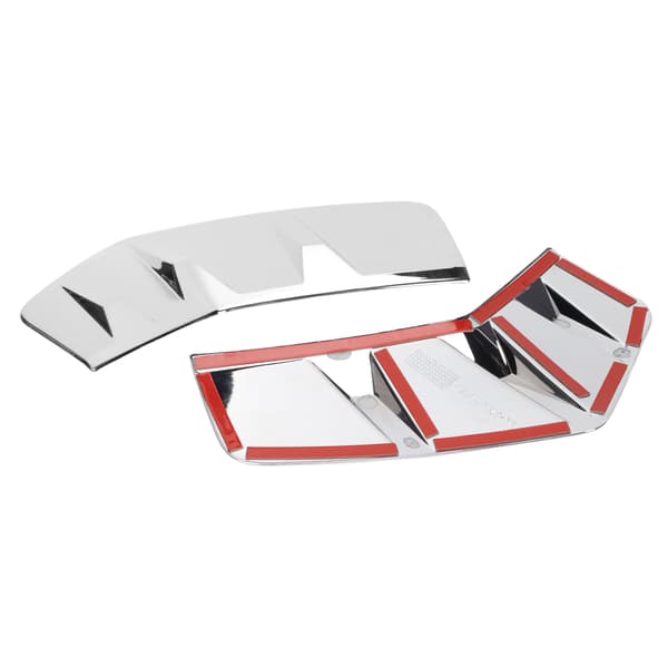2 stk/sett Frontlyskant Deksel Trim ABS Elektroplettering Erstatning for RAV4 2019‑2020