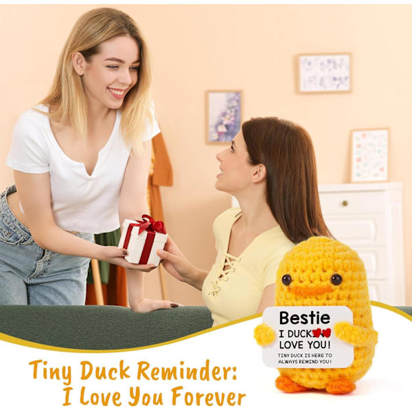 Bestie Bedste Veninde Kvinder Fødselsdag - Jeg Andels Elsker Dig, Sjov Håndlavet Positiv Følelsesmæssig Strikket And til Kvinder Venskab Fødselsdag Julegaver B