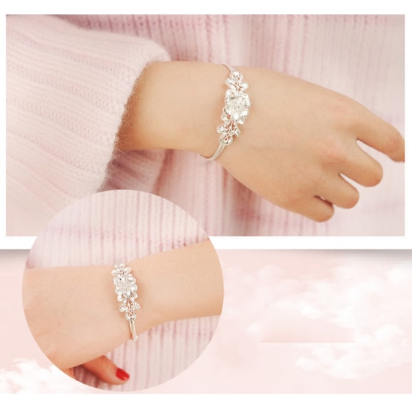 Silverarmband Blomsterarmband Bauhiniaarmband Elegant o