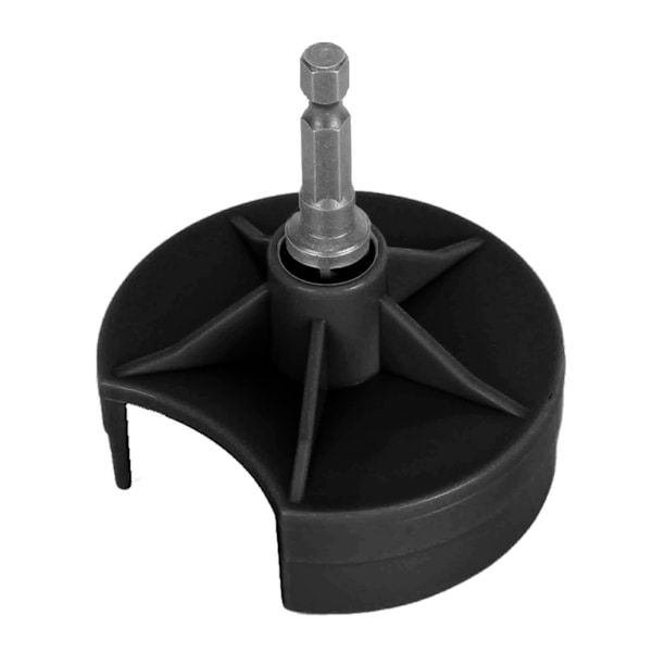Stickmaskinadapter Snabb Stick Ersättningsbar Virkmaskinadapter med Hex Bit DIY Nål Virkning Borr Kraftfäste Svart