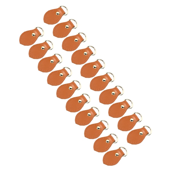 20 set läder D-ringar för handväska Äkta läder D-ringar Handväsktillverkningstillbehör för läder Crossbody-väska Hantverk Claybank