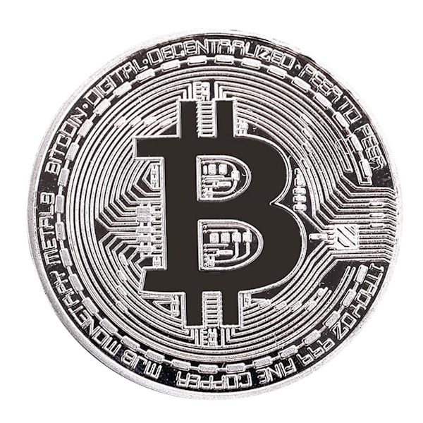 Sliver Pattern BTC Samlarobjekt i Metall, Minnesmärke, Souvenir, Konstverk