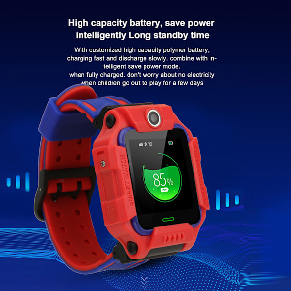 Q19 Børns Smart Phone Ur Vandtæt Stik I Kort Kamera Positionering Armbånd rouge