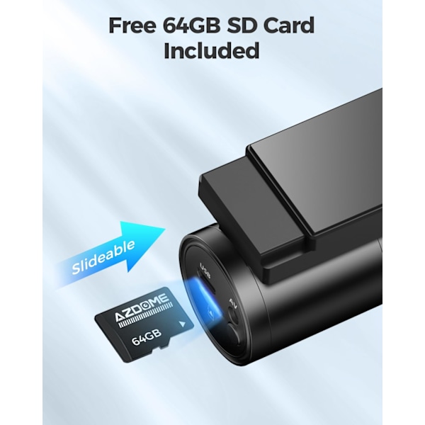 4K Dash Cam 5G WiFi GPS, WDR Super Night Vision Camera for Car, G-Sensor, Parking Mode, Free 64GB SD Card, 170° Wide Angle Dashcam, Loop Recording, V
