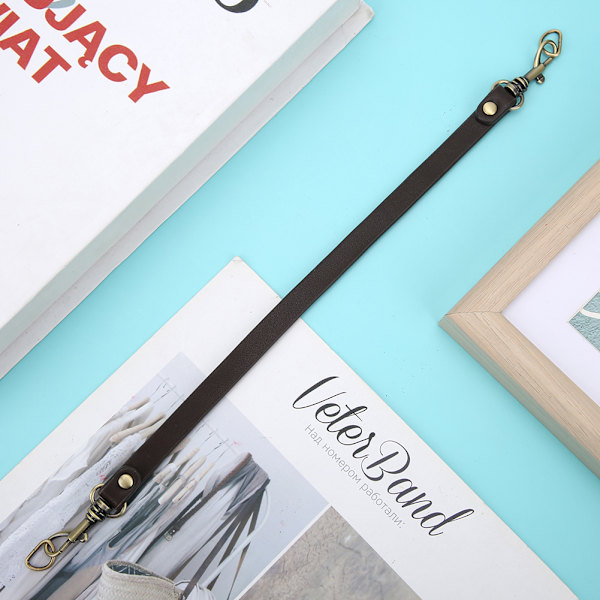 Nahkainen DIY-laukkuhihna, käsintehty tilkkutyötarvikkeet, 31 cm, laukkuosat BD214:lle