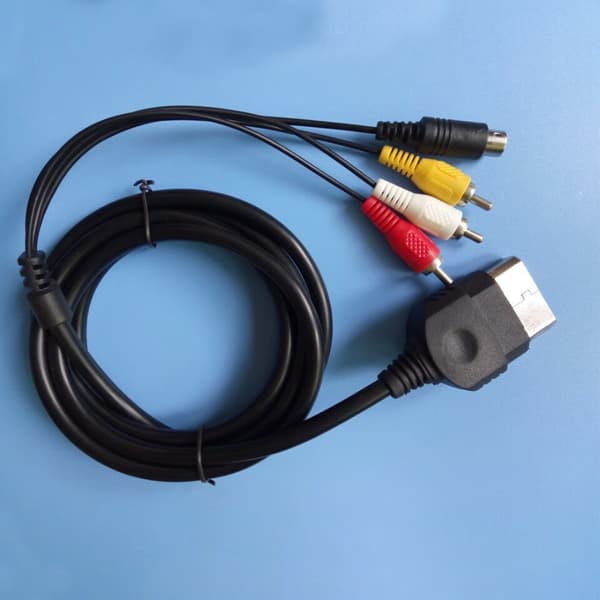 Spilkonsoll AV-kabel forhindrer interferens Plug and Play RCA lydvideokabel for Xbox 5,9ft