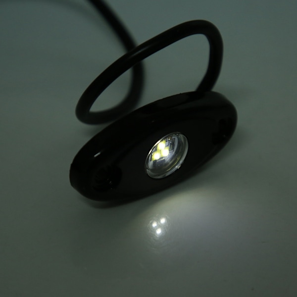 2 Par 12-24V Rock Light Flood Beam LED Under Body Trail Rig Lys til SUV Båd Hvidt Lys