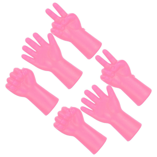 6 stk nålebeskyttelse skridsikker sweater pin beskytter strikning forhindre tab af nåle tilbehør (rose rød)