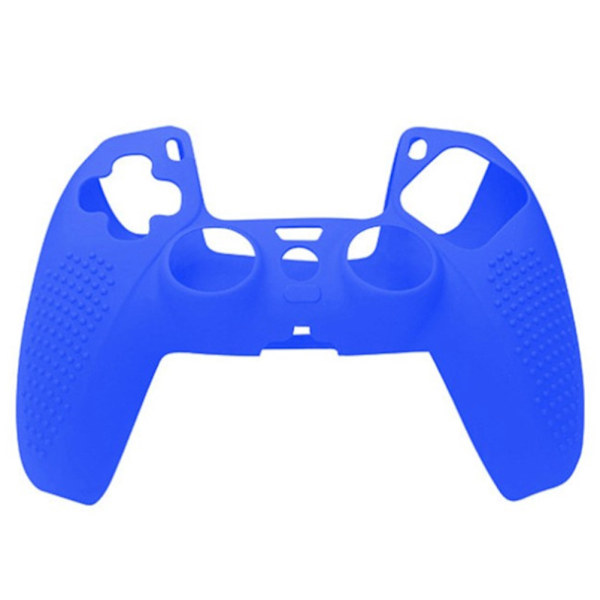 Kontrollgrepp Anti-Slip Silikonfodral Skyddande Skal Kompatibel med PS5 Controller Gamepad Blue