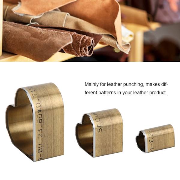 Læder Skæreværktøj Stålværktøj DIY Læderhåndværk Skæreværktøjer Skæreværktøjer (Hjerteformet)