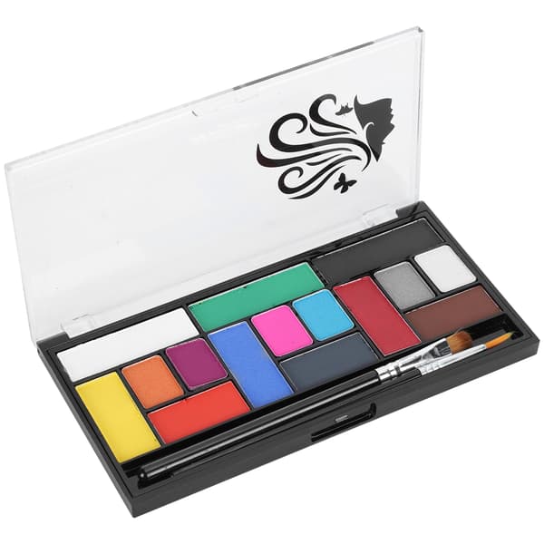 Kropsmaling Maling 15-Farve Vandbaseret Ansigspalette Scene Effeekter Halloween Make Up