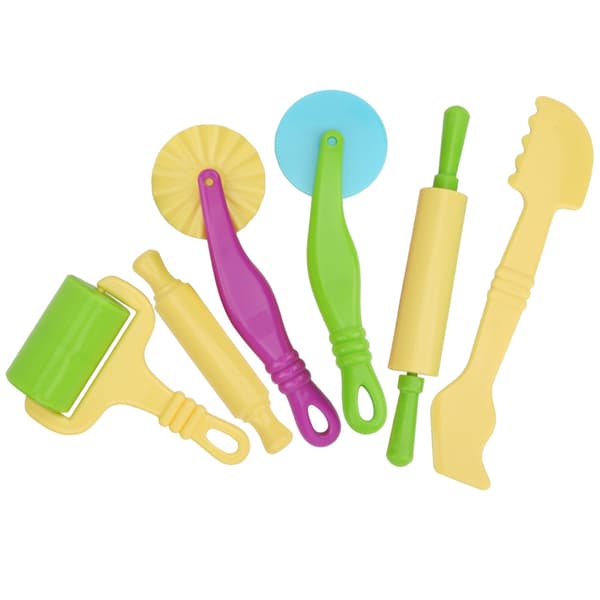 6 stk. Plastic Clay Dough Modeling Tool Børn Uddannelsesmæssig Læring DIY Kit