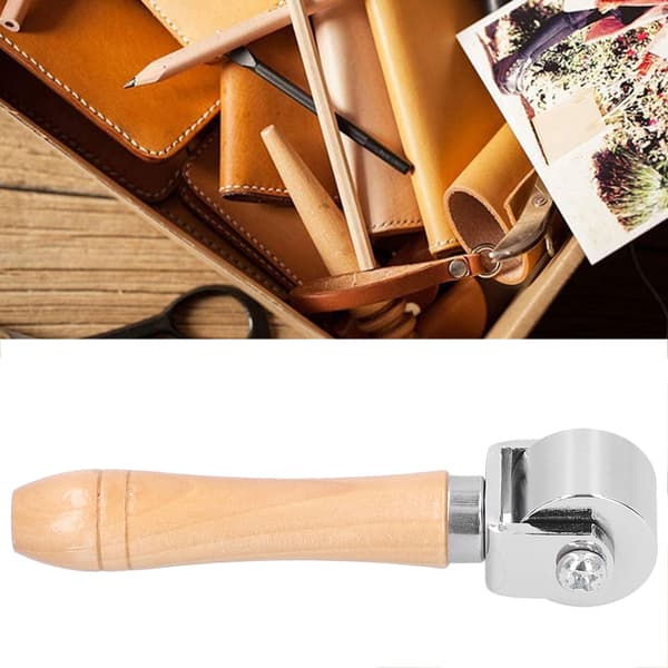 Læderrullerpresse Kant Håndarbejde Binder Lim Samling Udskæringsværktøjer DIY Tilbehør 26mm