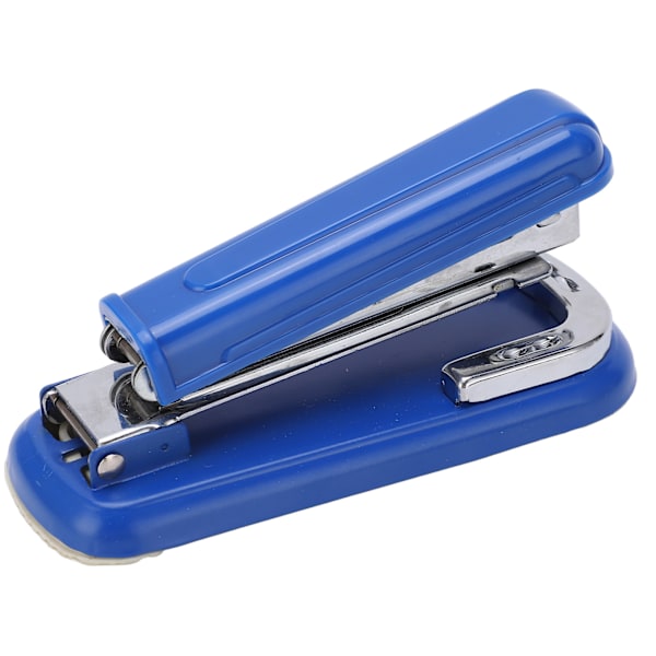 Häftpistol 360 grader roterbar halkfri dyna ergonomisk design ansträngningsbesparande 20 arks kapacitet 100 häftklamrar skrivbordsstapler blå