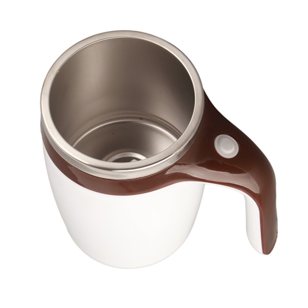 Magnetisk Automatisk Omrøring Krus Rustfrit Stål Elektrisk Kaffe Blanding Kop 380ml Kapacitet