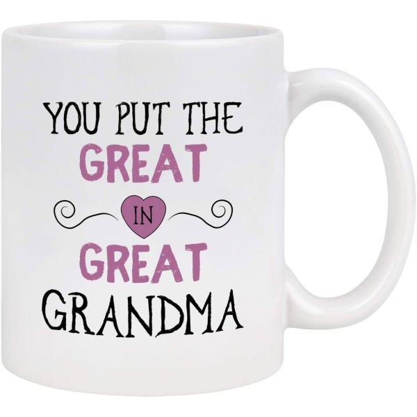 Mormors daggåvor mormor kaffemugg, du sätter det stora i bästa mormor Bi