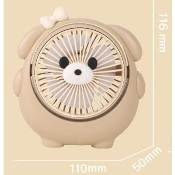 Kesän ulkokäyttöön tarkoitettu kädessä pidettävä USB-ladattava pieni tuuletin toimistoon, opiskelijalle, pöytäkoneelle, langaton pieni tuuletin (keltainen)
