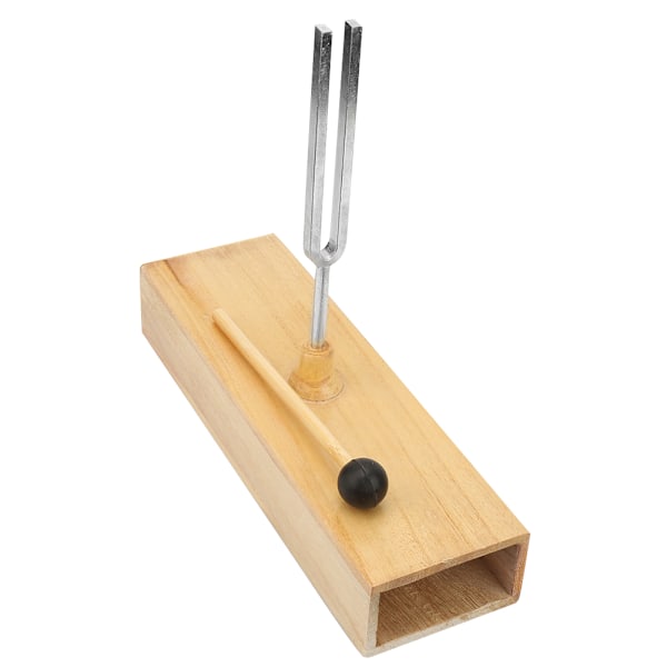 256HZ stemmegaffelinstrument for fysisk akustikkeksperiment med trebase