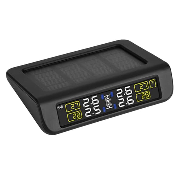 Bilsol & Mini USB Interface TPMS Dækpressionsovervågningssystem Alarm med 4 Eksterne Sensorer