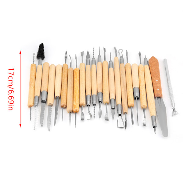 JR2-18 22 st DIY-snidningsverktyg Lerskulpturverktyg Set Tillbehör